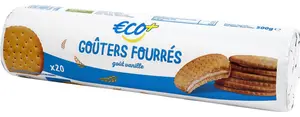 Goûter fourré rond vanille - 500G - ECO +