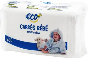 carré coton bébé x60 - ECO +