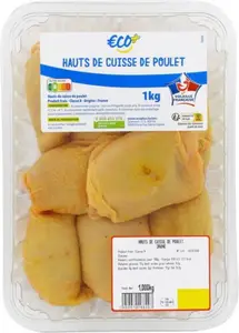 Hauts de cuisse de poulet jaune - 1 kg - ECO +