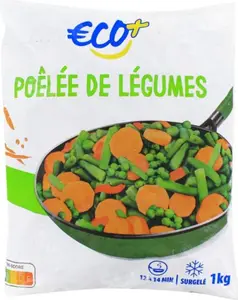 Poêlée de légumes surgelée ECO + 1kg - ECO +