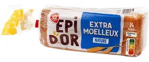 Pain de mie extra moelleux nature x24 - 500 g - EPI D'OR