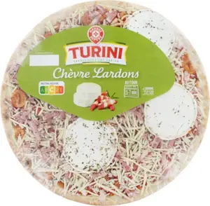 pizza fraiche chèvre lardons - 450 g - TURINI