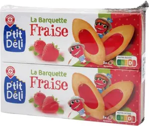 Barquette à la fraise - lot de 2 x 120 g - P'TIT DELI