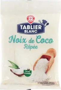 Noix de coco râpée - 125 g - TABLIER BLANC