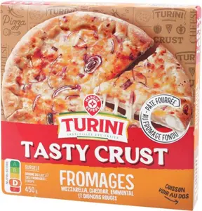 pizza tasty crust 3 fromages fourrée fromage - 450 g - TURINI