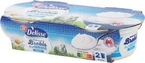 Yaourt à la grecque au lait de brebis nature - 2 x 150 g - DELISSE