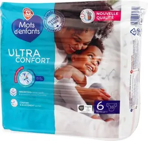 Couches Ultra Confort XL Taille 6 - 16kg+ x33 - MOTS D'ENFANTS