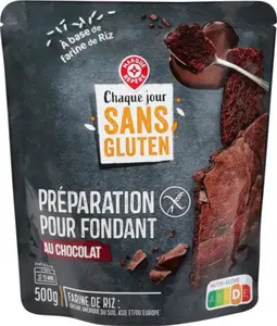 préparation pour fondant au chocolat sans gluten - 500 g - CHAQ. JR S/ GLUTEN