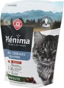 croquettes pour chat adulte sans céréales poulet - 600 g - PLÉNIMA