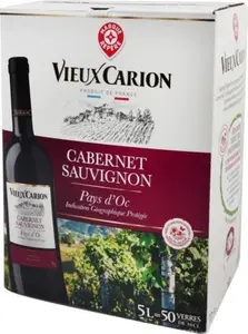 Vin Rouge Pays D’Oc Cabernet Sauvignon IGP - Bag-in-Box® 5L - VIEUX CARION