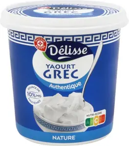 Yaourt grec nature - 1 kg - DELISSE