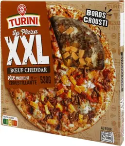 pizza xxl boeuf cheddar - 530 g - TURINI