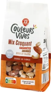 Mix fruits secs croquant - 200 g - COULEURS VIVES
