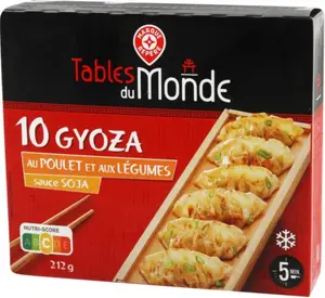Gyozas Au Poulet Et Aux Légumes Surgelés - X10 212 g - TABLES DU MONDE