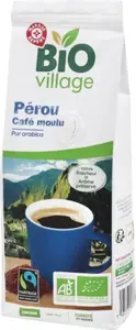 Café moulu pur arabica Pérou bio fairtrade - 250 g - BIO VILLAGE
