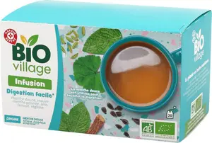 Infusion après repas (menthe/anis/mauve/réglisse) 20 sachets - 30 g - BIO VILLAGE