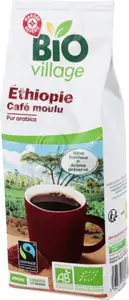 Café moulu pur arabica Ethiopie bio fairtrade - 250 g - BIO VILLAGE