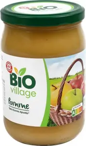 Bocal sans sucres ajoutés pomme bio - 625 g - BIO VILLAGE