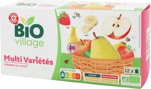 Gourdes allégées en sucres multi variétés bio - 12 x 90 g - BIO VILLAGE