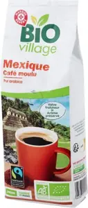 Café moulu pur arabica Mexique bio fairtrade - 250 g - BIO VILLAGE