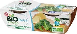 Bol brocoli et pomme de terre dès 4 mois bio - 2 x 120 g - BIO VILLAGE