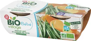 Bol haricot vert et pomme de terre dès 4 mois bio - 2 x 120 g - BIO VILLAGE