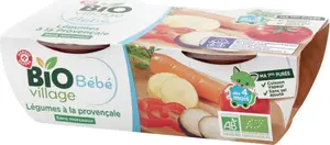 Bol légumes à la provençale dès 4 mois bio - 2 x 120 g - BIO VILLAGE