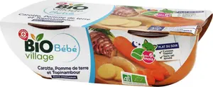 Ticket E.Leclerc avec la carte Bol carotte, pomme de terre et topinambour dès 6 mois bio - 2 x 200 g - BIO VILLAGE