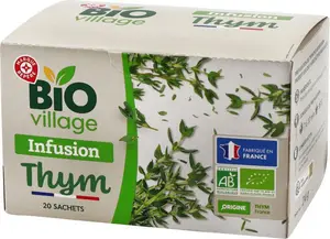 Infusion thym France bio 20 sachets - 24 g - BIO VILLAGE