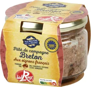 pâté campagne porc breton - 200 g - NOS REGIONS ONT DU TALENT