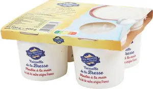 fromage frais en faisselle 7,5% Mat. Gr. - 4 x 100 g - NOS REGIONS ONT DU TALENT