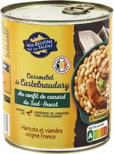 Cassoulet de Castelnaudary canard - 840g - NOS REGIONS ONT DU TALENT