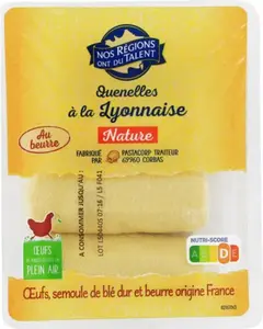 quenelles natures pur beurre - 320 g - NOS REGIONS ONT DU TALENT