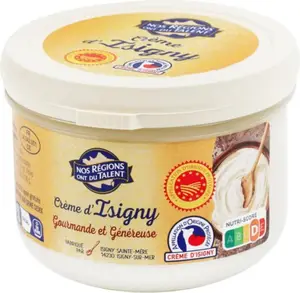 crème fraîche d'Isigny A.O.P. 40 % Mat. Gr. - 20 cl - NOS REGIONS ONT DU TALENT