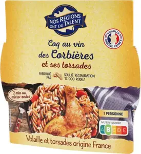 coq au vin et ses torsades - 300 g - NOS REGIONS ONT DU TALENT