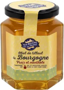 Miel de tilleul de Bourgogne - 375 g - NOS REGIONS ONT DU TALENT