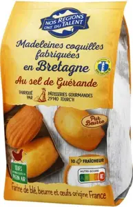 Madeleines coquilles de Bretagne pur beurre - 330 g - NOS REGIONS ONT DU TALENT