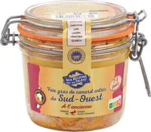 Foie gras de canard entier du sud-ouest IGP - 300 g - NOS REGIONS ONT DU TALENT