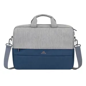 SACOCHE PC 15,6" 7532 GRIS-BLEU RIVACASE
