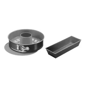 SET 3PCS MOULES CAKE EASYBAKE NOIR J174S274 TEFAL