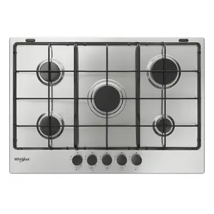 Plaque Tgm 750/ Ix 70cm 5f Inox Whirlpool