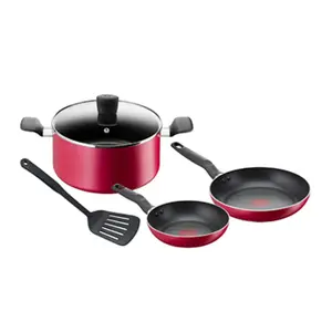BATTERIE DE CUISINE 5P ROUGE B460S584 TEFAL