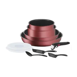 BATTERIE DE CUISINE L3989502 INGENIO 10PCES ROUGE