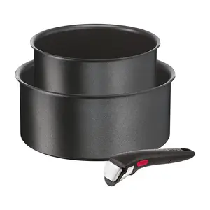 SET 2 CASSEROLES 16/20CM + POIGNEE AMOVIBLE TEFAL