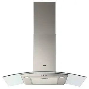 HOTTE CHEMINEE ZHC9235/2X 90 CM INOX/VERRE ZANUSSI