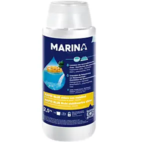 Rapid Blue granulés chlore sans acide cyanurique 2,5kg Marina