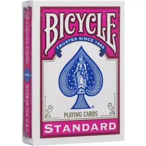 Jeu de 54 Cartes Poker Standard Dos fuchsia - Bicycle