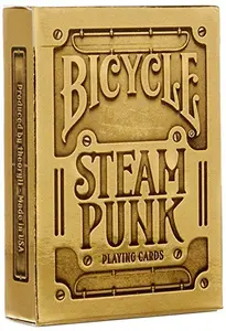 Jeu de 54 Cartes Steampunk Gold - Bicycle