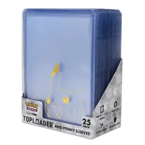 Pack Combo Pikachu de 25 Toploaders (35 pt) et 25 pochettes souples - Ultra Pro
