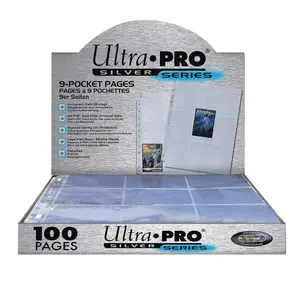 100 Pages de Classeur à 9 pochettes (Silver Series) - Ultra Pro